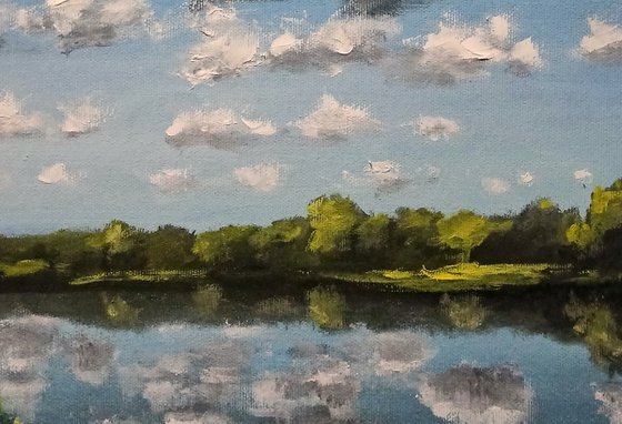 Clouds over the lake