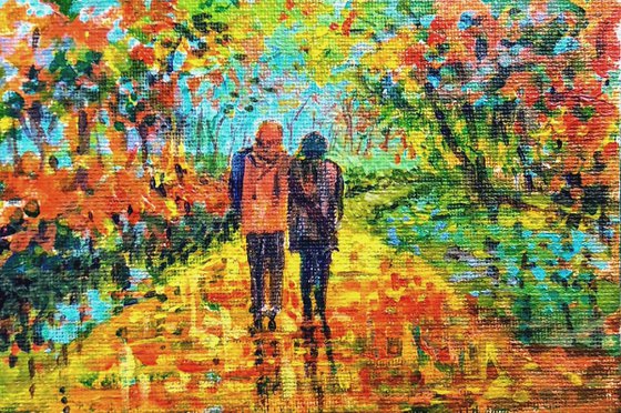 Set of romantic autumn and winter