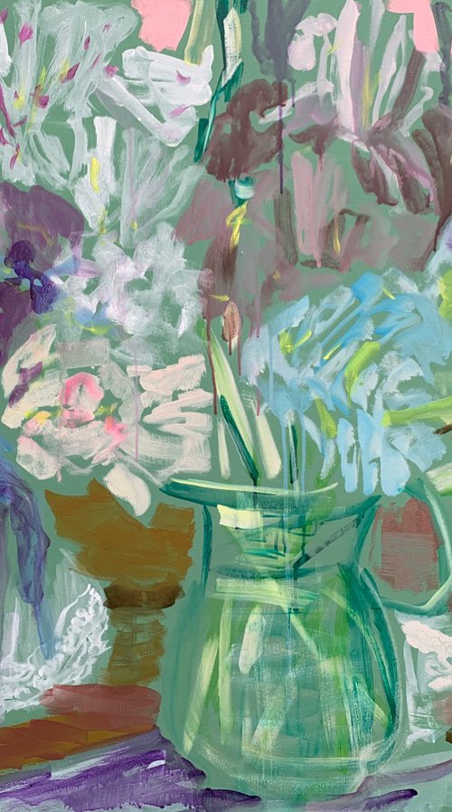 ''Green Still Life" by Kathleen Mullaniff