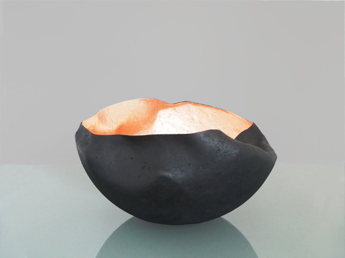 Organic Abstract Sculpture By Tracy Nicholls, 12 X 6", Glow, Original Artwork