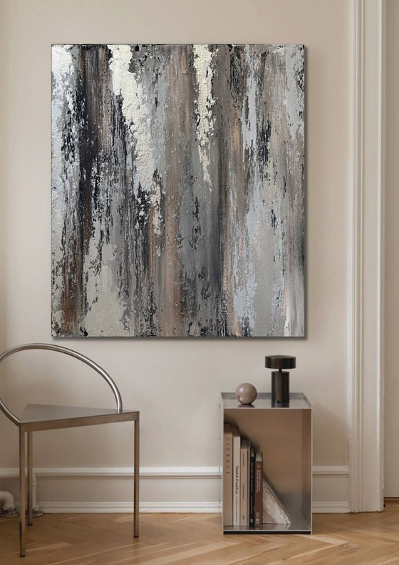 Gray texture on brown and cappuccino