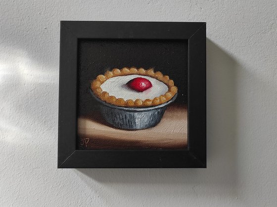 Little Cherry Bakewell tart still life