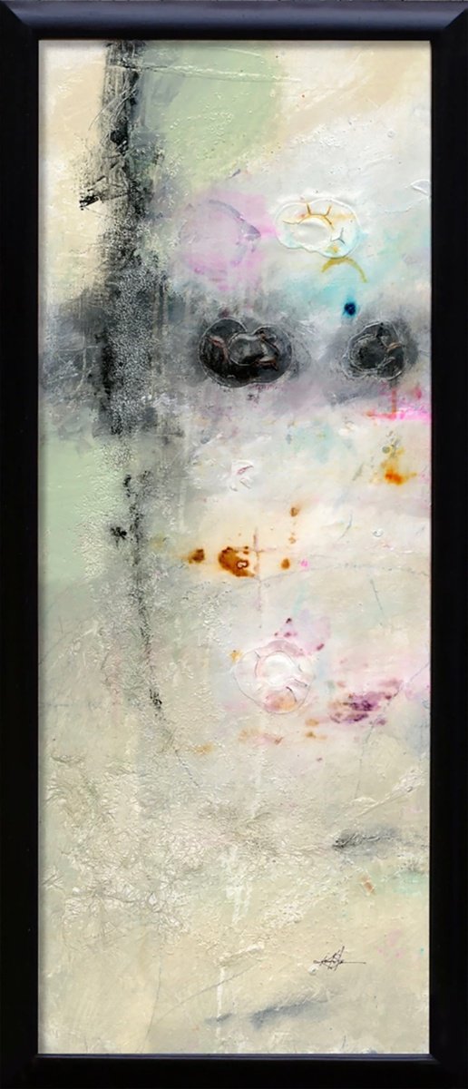 Expressive Painting , Wandering Thoughts By Kathy Morton Stanion, 17 X 39, Artwork For Sale On Artfinder