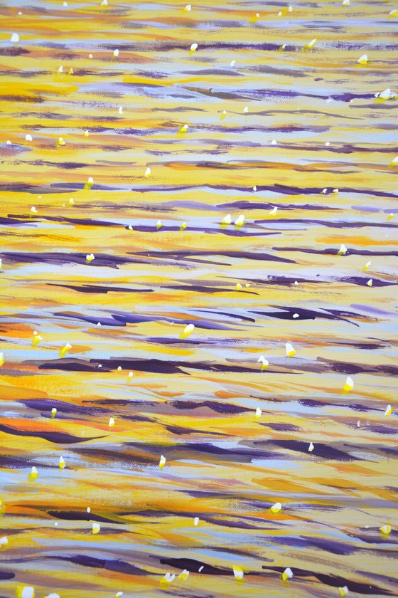 Evening sparks on the water.