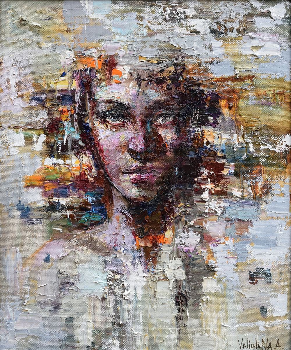  Abstract woman face  Framed Artfinder