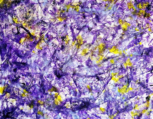 Purple shines (n.271) - 85 x 65 x 2,50 cm - ready to hang - acrylic painting on stretched canvas by Alessio Mazzarulli