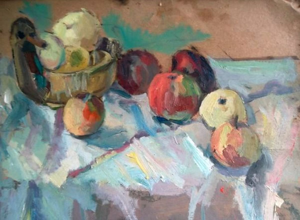 Still life. Apples by Oleksa Chornyi