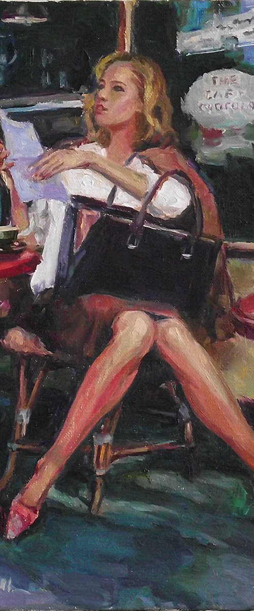 In the café by Vachagan Manukyan