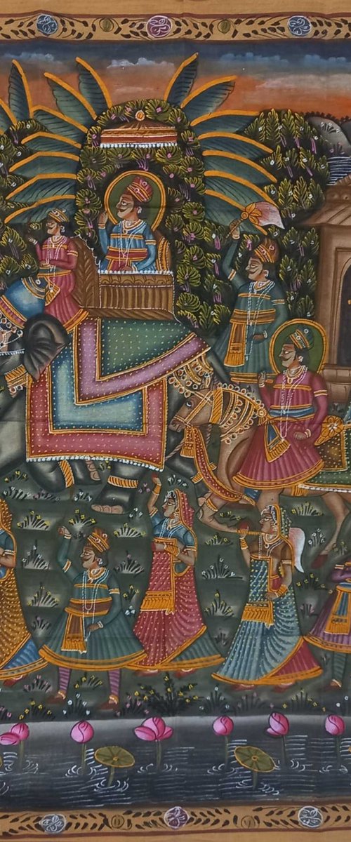Royal Elephant Procession by Mukesh Swami