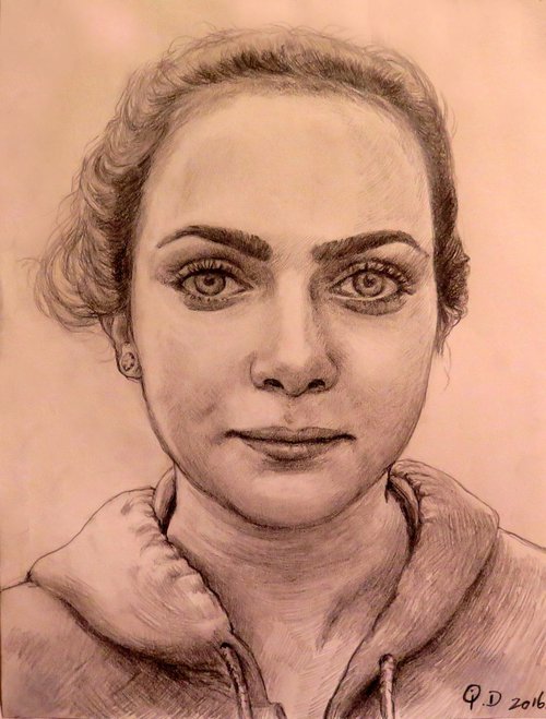 A Teen Girl's Portrait by QI Debrah