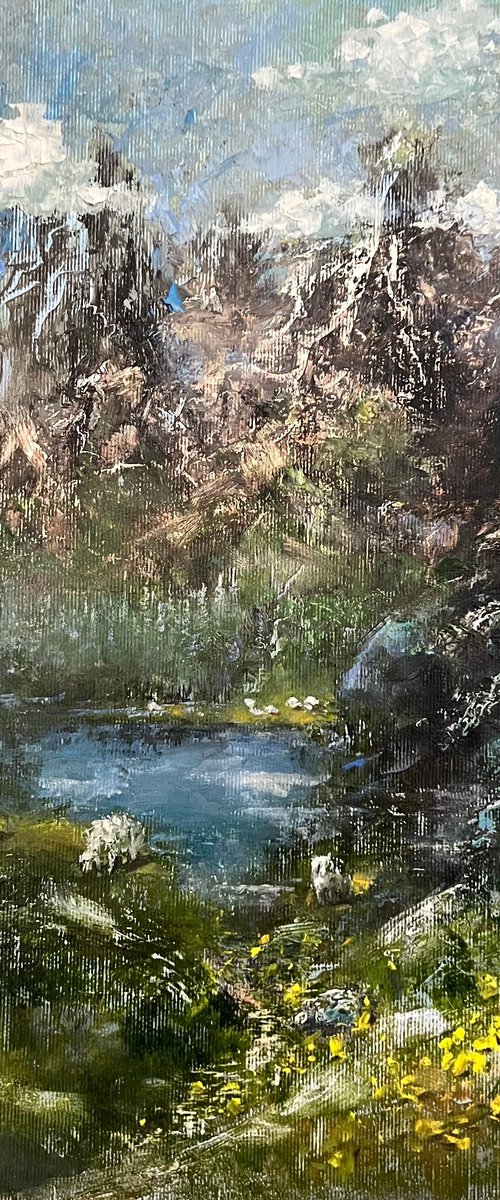 Wilderness rocky mountain by Yulia Odukalets