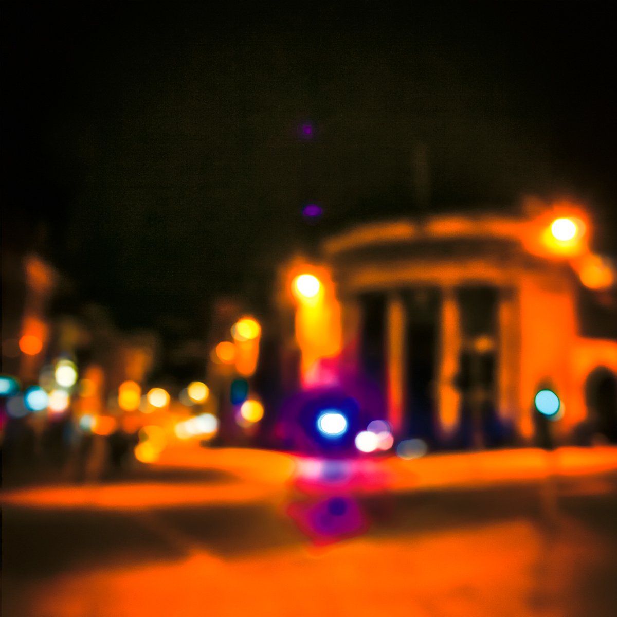 City Lights 11. Limited Edition Abstract Photograph Print #1/15. Nighttime abstract photo... by Graham Briggs