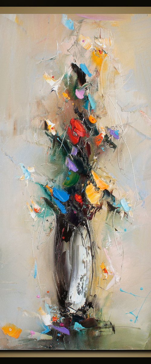 Flowers in vase by Stanislav Lazarov