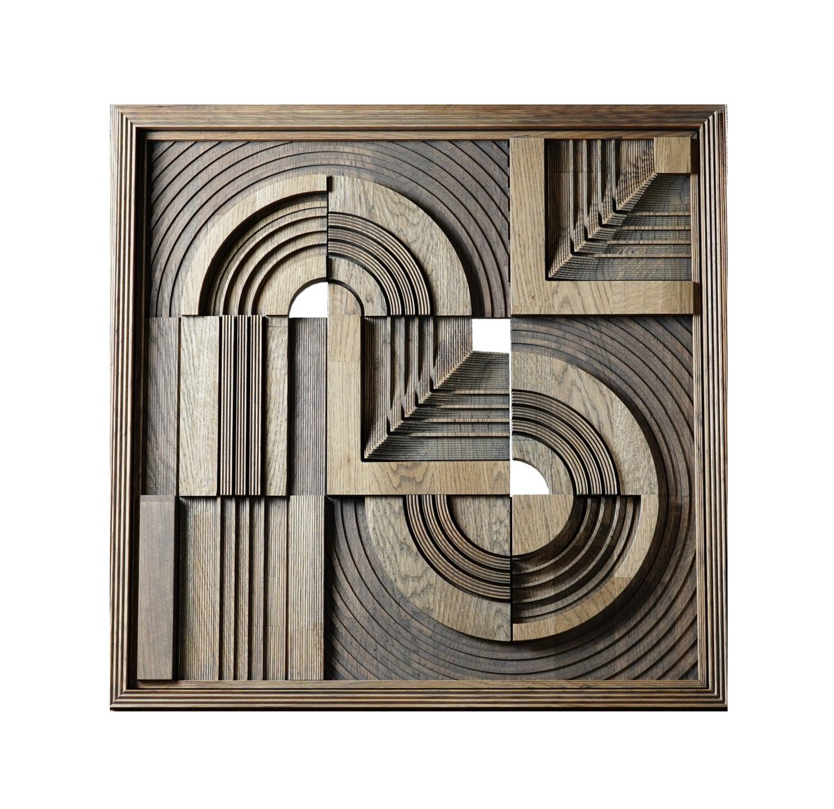 Portrait Relief By Sava Draganov, 27 X 27", "Bow", Original Artwork