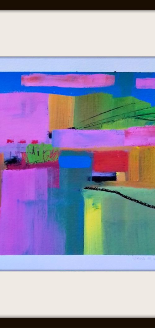 Abstract Hampshire Landscape by Jan Rippingham