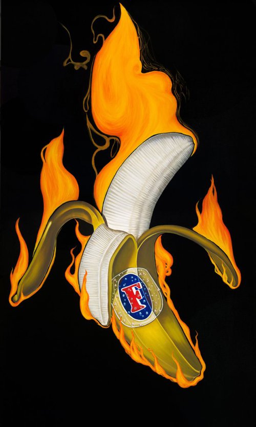Flaming Banana Fosters by Ryan Rice