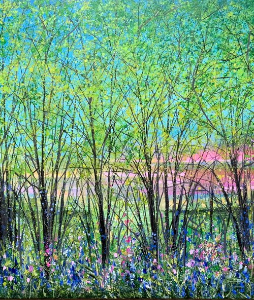 Bluebells at Sunset by Jan Rogers
