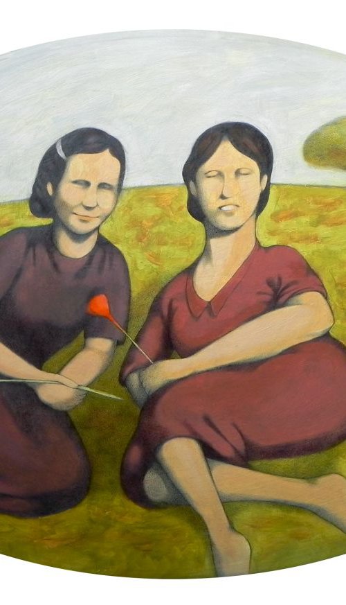 Ida and Erminia in the fields by Federico Cortese