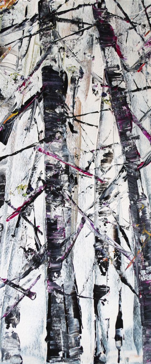 Colours of forest - white by Beta Sudnikowicz