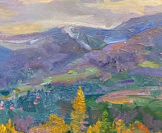 Evening Light over Mountain Valley