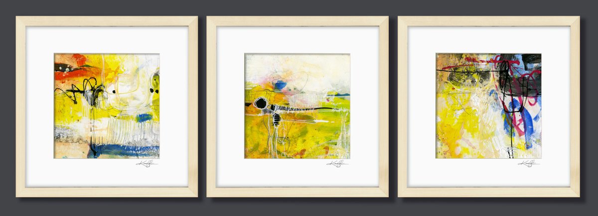 Expressive Painting , Luminous Joy Collection 2 By Kathy Morton Stanion, 39 X 13, Artwork For Sale On Artfinder