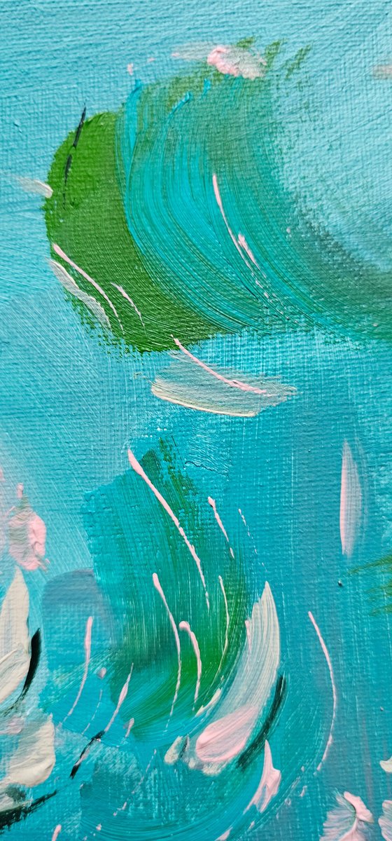 Abstract rose of heart is loosing its time