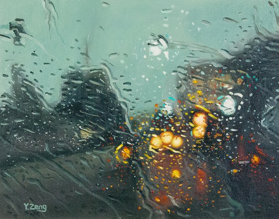 Rainy street scene