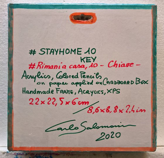 #STAYHOME 10, KEY - ( 22 x 22,5 cm )