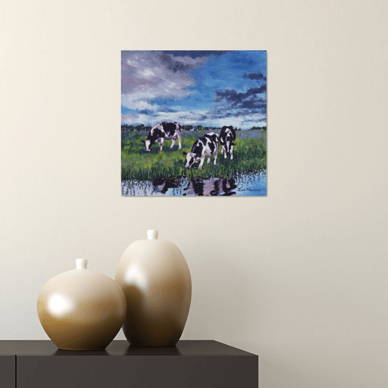 Cattle in Water Meadow