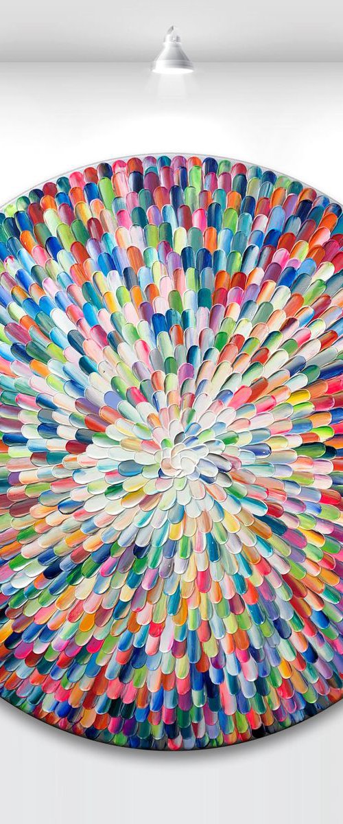 'Eritque arcus' - 36x36” by Tatiana Georgieva