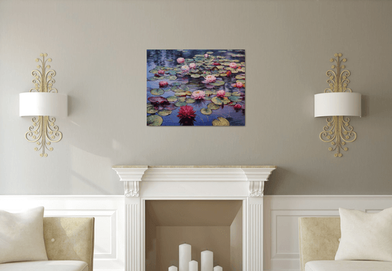 "Lilies on the Pond"