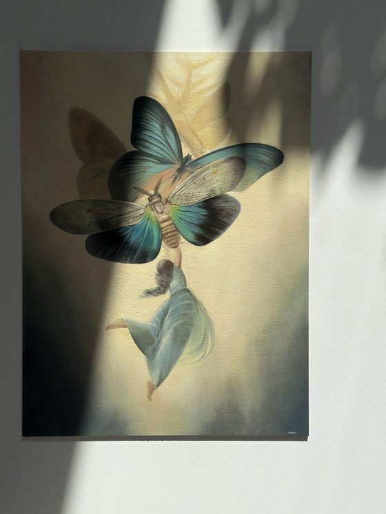 Up in the air with butterflies