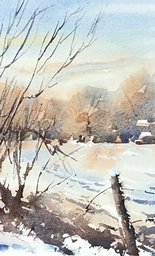Sleepy village by Vicki Washbourne