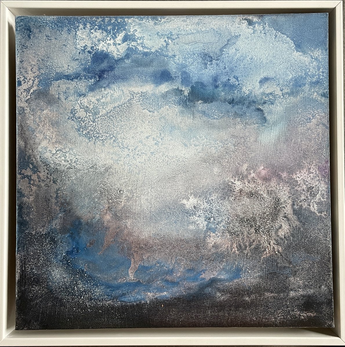 Abstract Watercolour By Gesa Reuter, 8 X 8, Whispering, Original Artwork