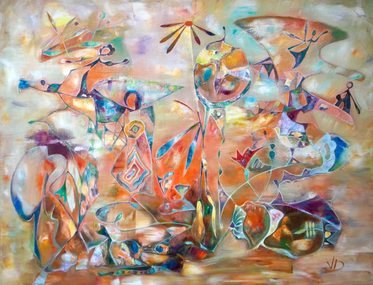 Surrealistic Oil Painting , Elves By Dina Volkova, 40 X 30, Artwork For Sale On Artfinder