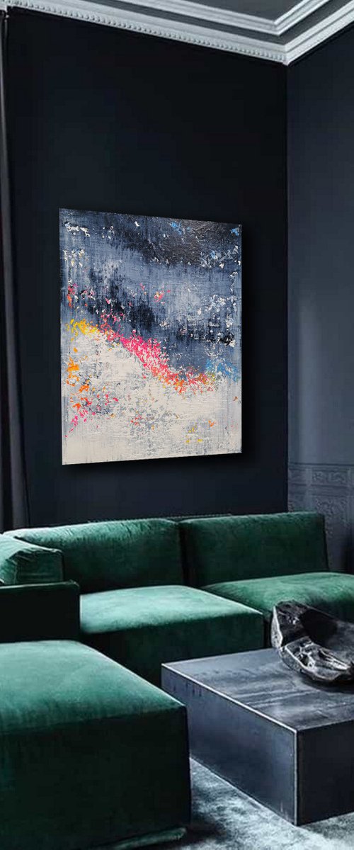120x100cm. / Abstract painting / Abstract 2141 by Alex Senchenko
