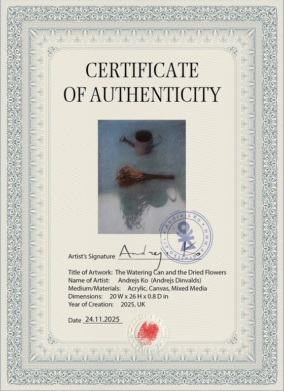 The Watering Can and the Dried Flowers