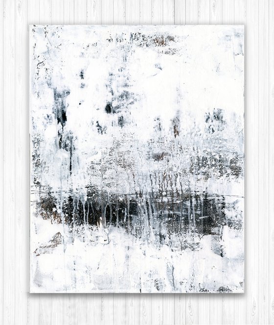 Frozen In Time - Minimalistic Abstract Painting by Kathy Morton Stanion