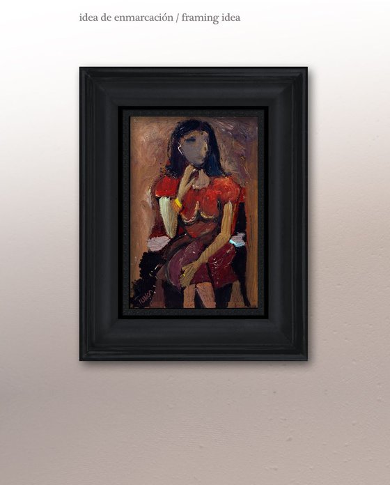 woman sitting