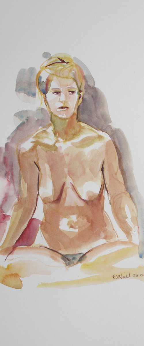 Seated female nude by Rory O’Neill