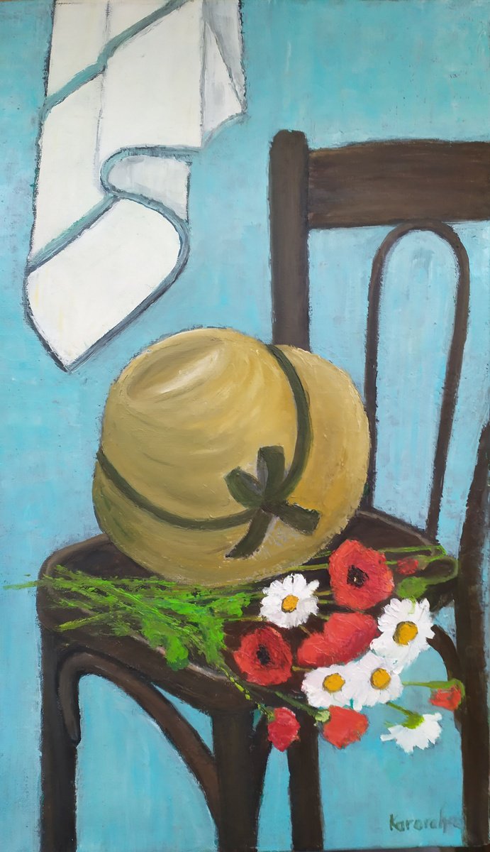 Still life with poppies by Maria Karalyos