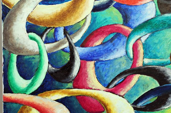 Cadena de favores . Chain of favors.