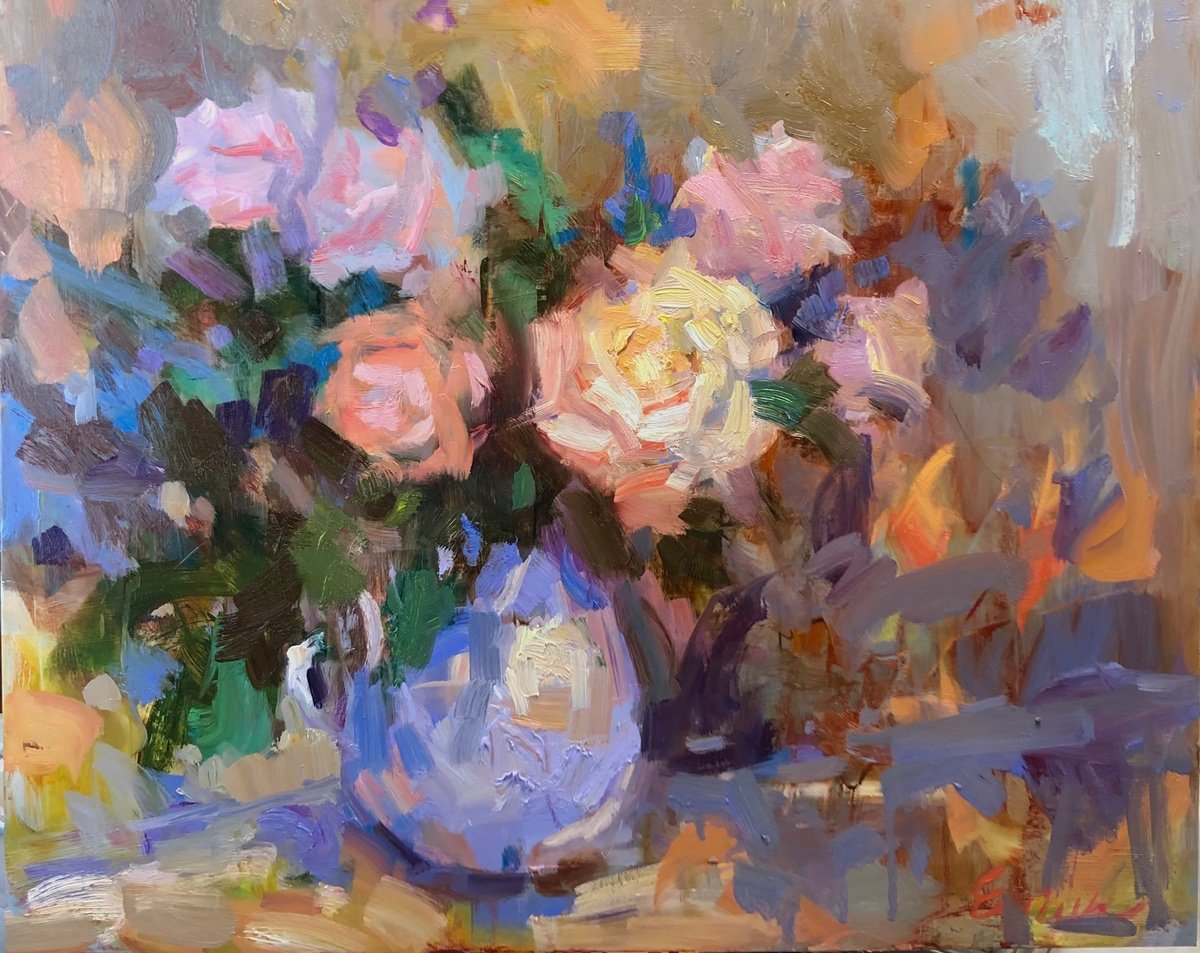 Life Of A Rose By Emily Lane, 21 X 17, Artwork For Sale On Artfinder