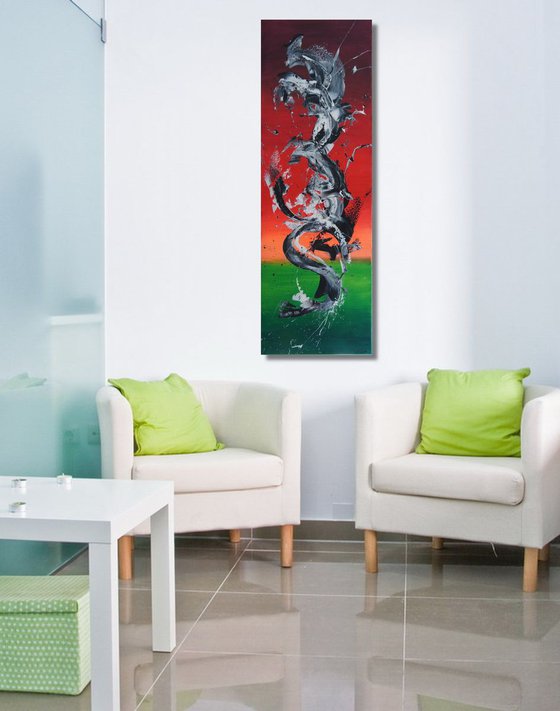 Spirits Rising V (Spirits Of Skies 075071) (50 x 150 cm) XXL vertical (20 x 60 inches)