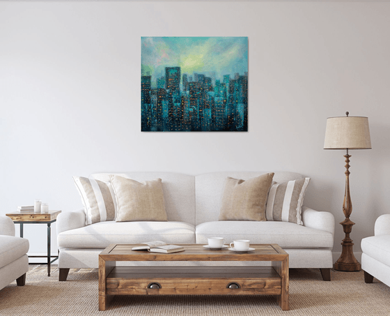 Urban Jungle - II ! Cityscape painting