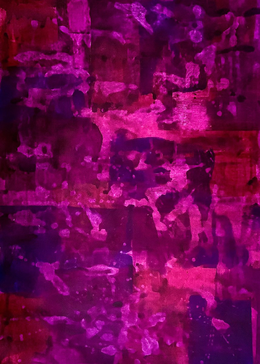 Abstraction No. 622 large purple monochrome minimalism XL by Anita Kaufmann