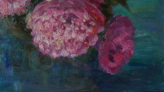 Lush Bouquet Of Peonies painting