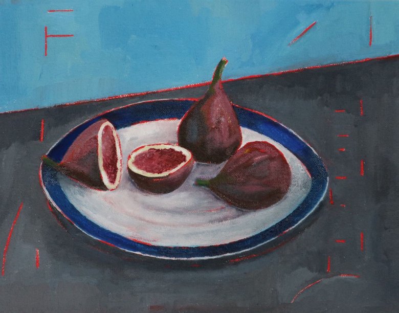 Figs, Figs, Figs.... Oil painting by peter lancaster | Artfinder