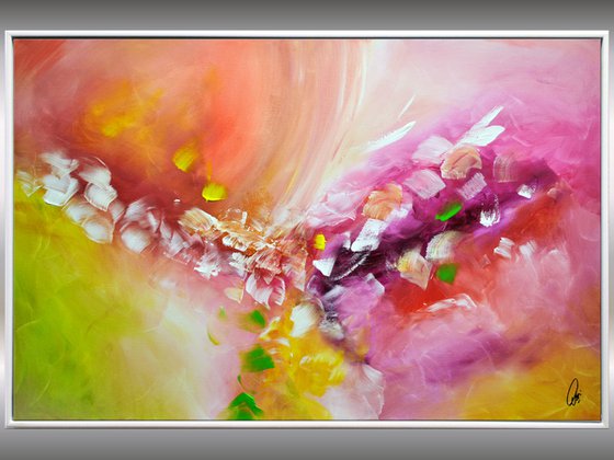 Farbentanz  - Abstract Art - Acrylic Painting - Canvas Art - Framed Painting - Abstract Painting - Ready to Hang