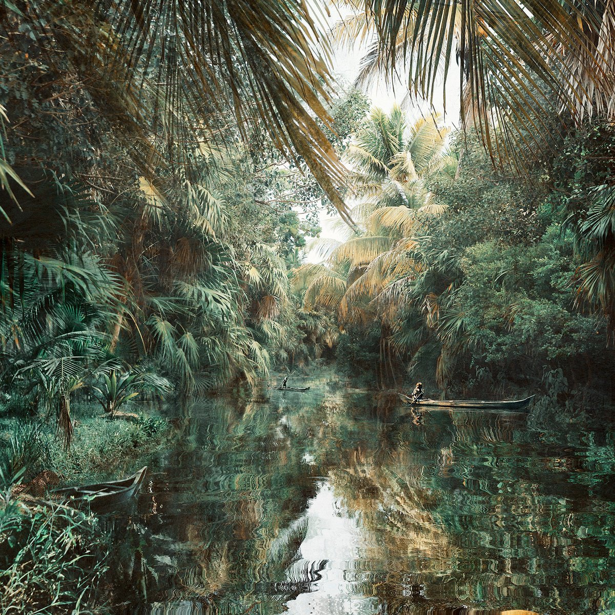 Impressionistic Photograph , Backwaters Call By Nadia Attura, 45 X 45, Artwork For Sale On Artfinder